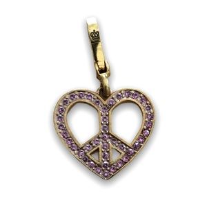 Juicy Couture Heart Peace Sign Charm
